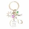 Hanalea Island Jewelry Co. Best Day Ever Rapunzel Tangled Accessories Silver Charm Keychain Gift for an Adventurous Princess | Merchandise for Women view 1