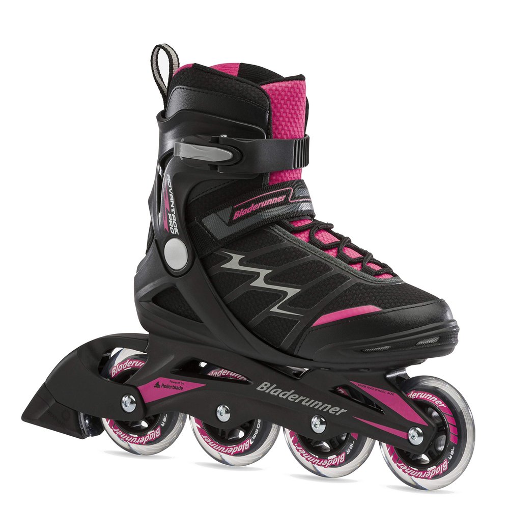 Bladerunner by Rollerblade Advantage Pro XT Women's Adult Fitness Inline Skate, Black and Pink, Inline Skates , Black/Pink , 5