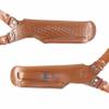 Koltster L40038-357 Basketweave Leather Vertical Shoulder Holster & Double Speedloader Case 357 Magnum & Similar Revolvers 4" Handmade! Left Handed (Brown) view 4