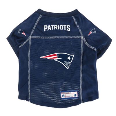 Littlearth NFL New England Patriots Basic Pet Jersey, Team Color, X-Small