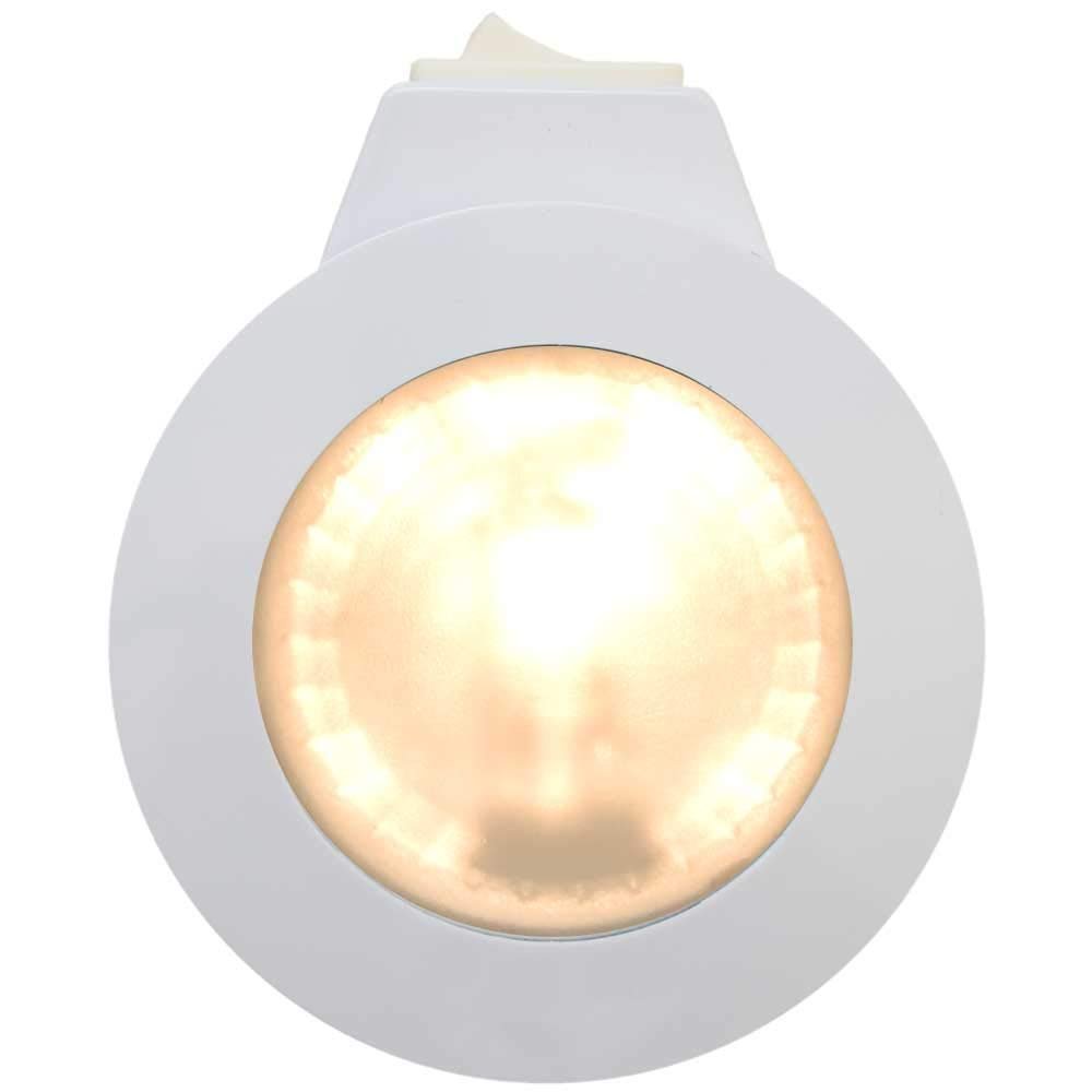 81275-W ITC Boat Cabin Light 12V White Plastic 10W Halogen 3 Inch