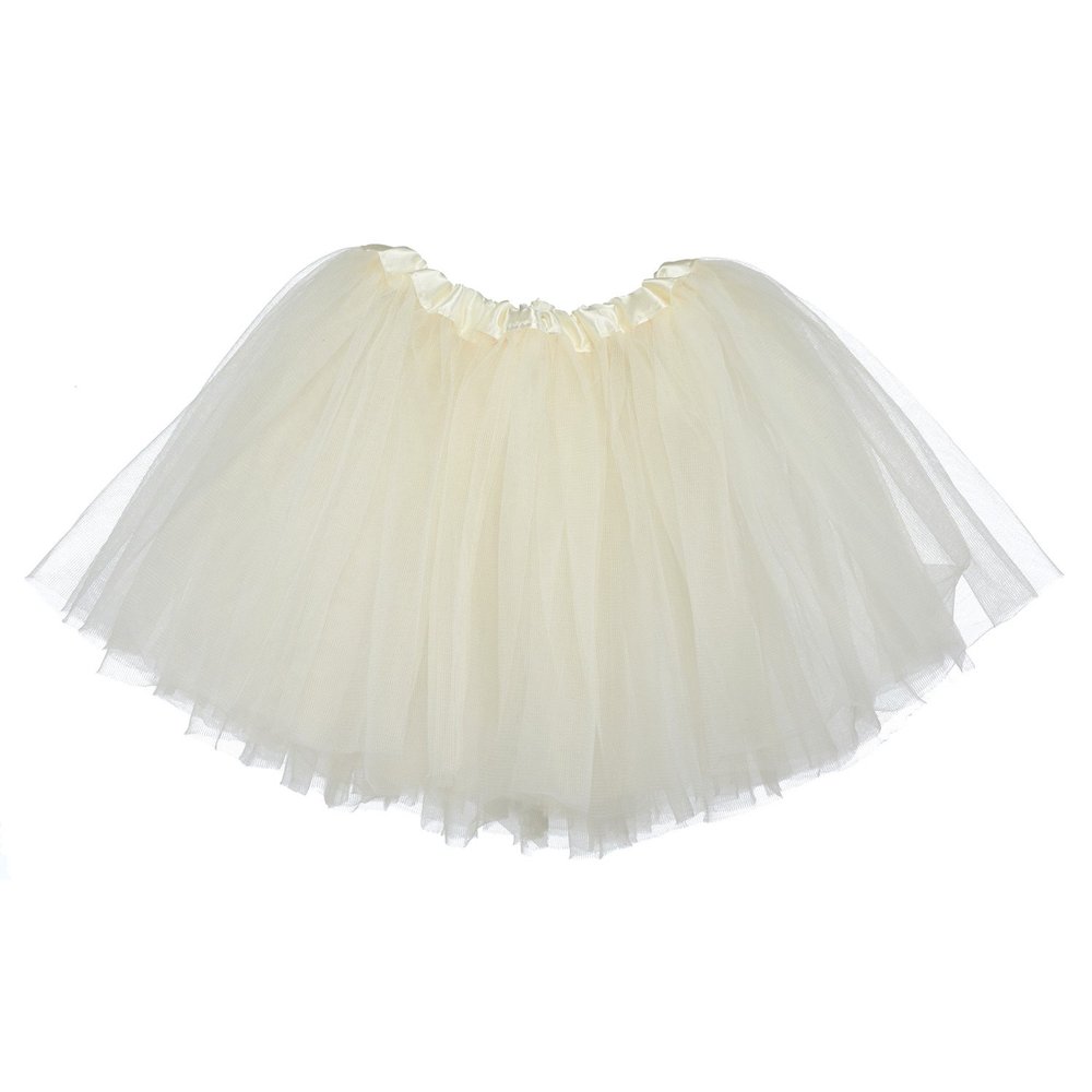 My Lello Ivory Little Girls Tutu 3-Layer Ballerina (10 mo - 3T)