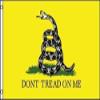 Yellow Gadsden Dont Tread On Me Flag 12x18 Inch Boat Bike Cycle Grommet Flag view 1