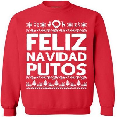 Awkward Styles 2017 Ugly Christmas Sweaters 3XL Feliz Navidad Putos
