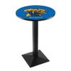 Holland Bar Stool Co. L217-36" Black Wrinkle Kentucky Wildcat Pub Table with 36" Dia. top view 1