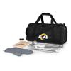 PICNIC TIME Black Los Angeles Rams BBQ Kit Cooler view 1