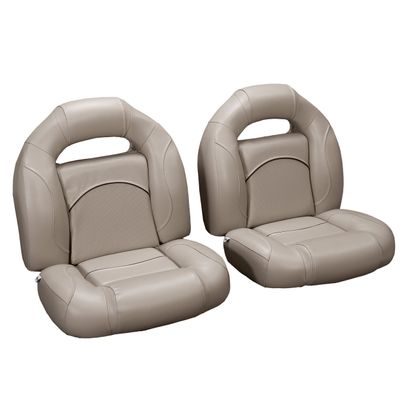 DeckMate 4-Piece Bass Boat Seats (Tan w/Black Accent)