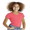 Cutie Patootie - Girls - Solid V-Neck Tee - 7 - Coral view 1