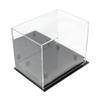 Better Display Cases Acrylic Mini - Miniature Football Helmet (not Full Size) Display Case with Mirror, Black Risers and Black Base (A003-BR) view 2