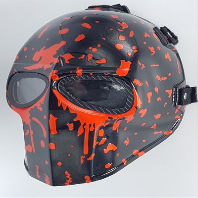 INVADER KING Airsoft Full Face Mask Army of Two Cosplay Halloween mask Paintball Ghost Masks (Splash II)