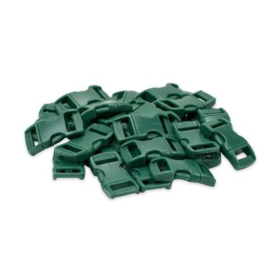 Paracord Planet Bulk Quantity - 3/8 Inch Contoured Quick Side Release Plastic Buckle Snap Clasp Available in and Quantities (1000 Pack, Dark Green)