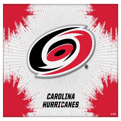 Carolina Hurricanes 15" x 20" Officially Licensed Logo Canvas by the Holland Bar Stool Co.