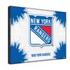 New York Rangers 24" x 32" Officially Licensed Logo Canvas by the Holland Bar Stool Co. view 2