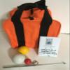 BuyBocceBalls Unique Bocce Accessories Package - Heavy Duty Nylon Bocce Bag, Yellow and White 60mm Pallinos, Extendable Measuring Device, Rule Book and Keychain view 1