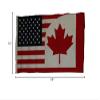 AES 12x18 12"x18" U.S.A. USA/Canada Canadian Sleeve Flag Boat Car Garden view 2