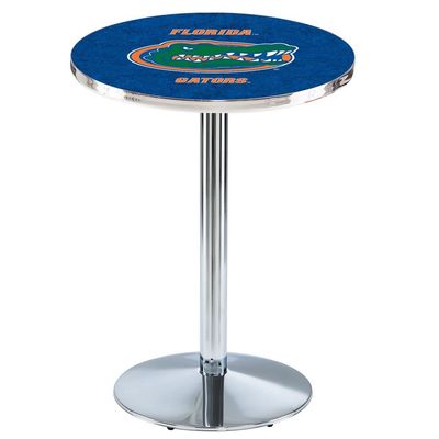 Holland Bar Stool Co. L214-36" Chrome Florida Pub Table with 36" Dia. top