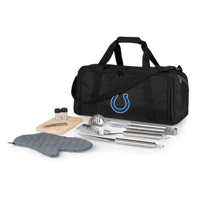 PICNIC TIME Black Indianapolis Colts BBQ Kit Cooler