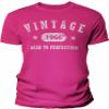 1966 Birthday Shirt for Men - Vintage Stars 1966 Aged to Perfection - 60th Birthday Gift - F/Heliconia-4X view 1
