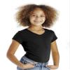 Cutie Patootie - Girls - Solid V-Neck Tee - 7 - Black view 1