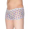 JAXFSTK Men's Checker Boxer Underwear Gay Cut Square Pants Male Bluge Pouch Trunk Bodywear Light Blue M view 3