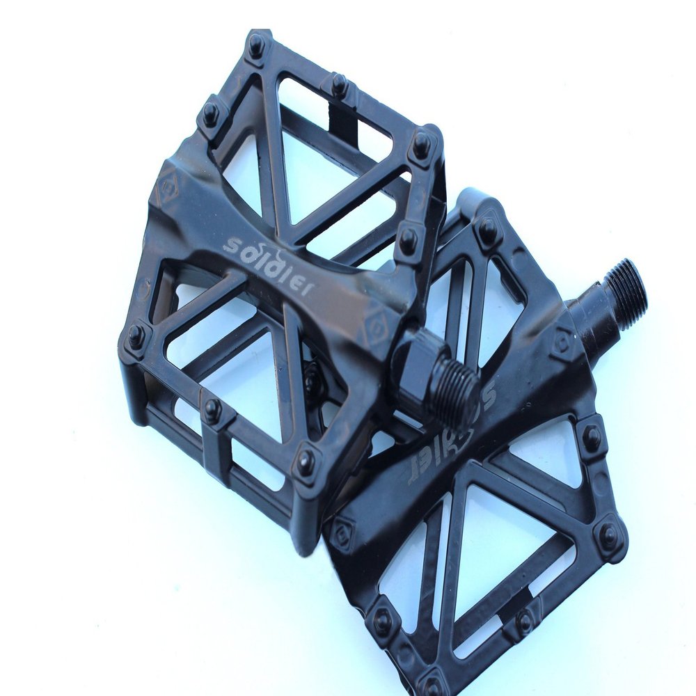 PINGFAN Bike Bicycle Pedals 9/16" MTB BMX Bearing Alloy Platform Pedals for Mountain Cycling Road Bicycles 2 piece