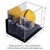 Better Display Cases Acrylic Mini - Miniature Football Helmet (not Full Size) Display Case with Mirror, Black Risers and Black Base, Wallmount (A003-BR) view 2