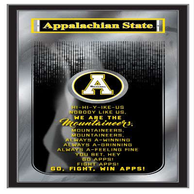 HBS Appalachian State 26" x 15" Fight Song Mirror by Holland Bar Stool Company