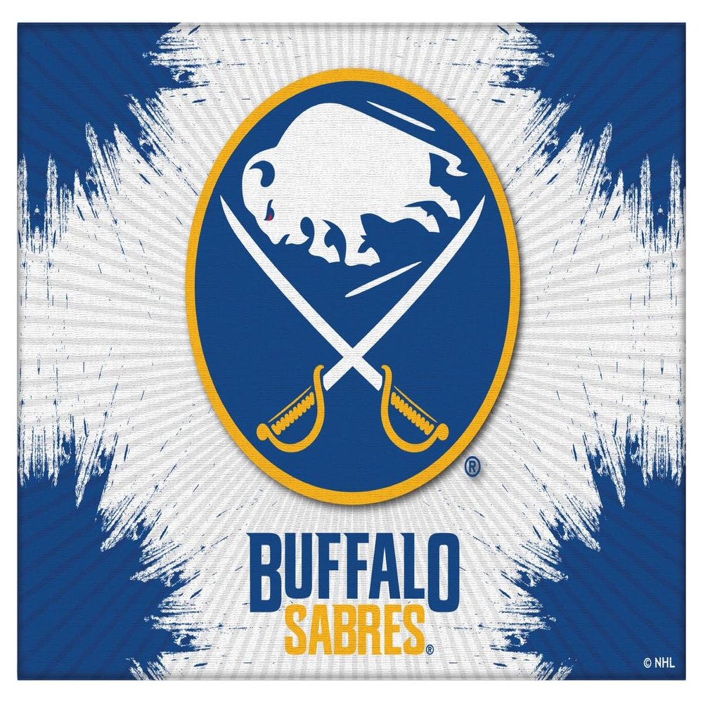Buffalo Sabres 15" x 20" Officially Licensed Logo Canvas by the Holland Bar Stool Co.