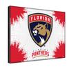 Florida Panthers 15" x 20" Officially Licensed Logo Canvas by the Holland Bar Stool Co. view 2