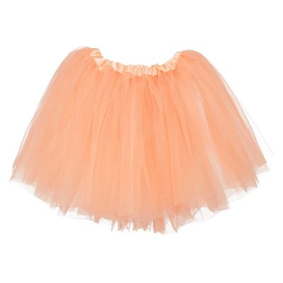 My Lello Peach Little Girls Tutu 3-Layer Ballerina (10 mo - 3T)