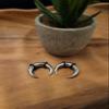 Pair 6g 4mm Surgical Steel Pinchers Ear Plugs Tunnels Tapers Horseshoes Gauges for Ears Septum Jewelry view 2
