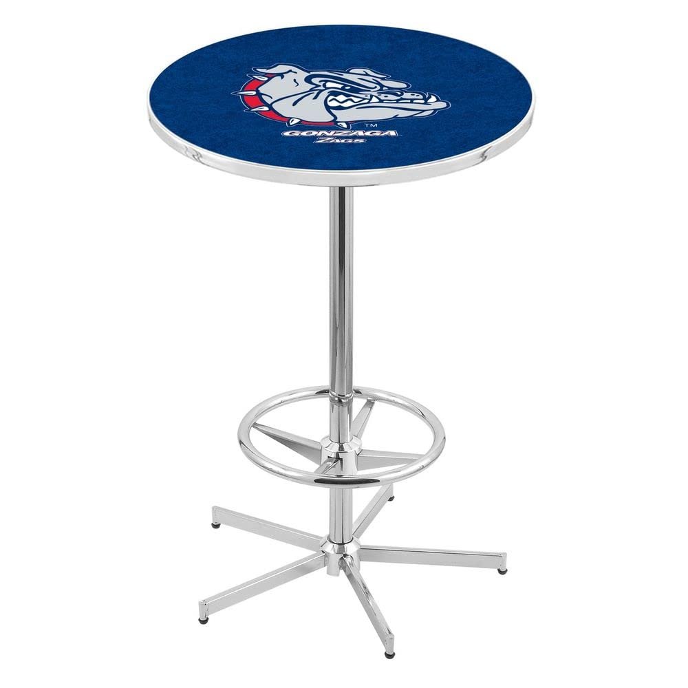 Holland Bar Stool Co. L216-42" Chrome Gonzaga Pub Table with 36" Dia. top