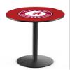 Holland Bar Stool Co. L214-36" Black Wrinkle Alabama Pub Table with 36" Dia. top view 1