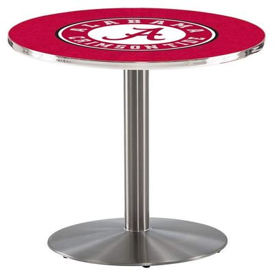 Holland Bar Stool Co. L214-42" Stainless Steel Alabama Pub Table with 36" Dia. top