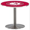 Holland Bar Stool Co. L214-42" Stainless Steel Alabama Pub Table with 36" Dia. top view 1