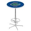 Holland Bar Stool Co. L216-42" Chrome Florida Pub Table with 36" Dia. top view 1