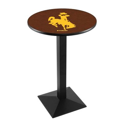 Holland Bar Stool Co. L217-36" Black Wrinkle Wyoming Pub Table with 36" Dia. top