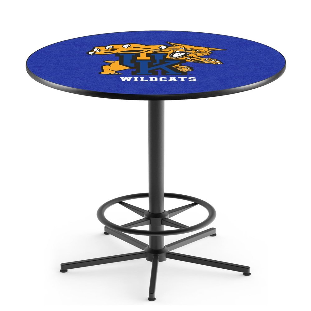 Holland Bar Stool Co. L216-42" Black Kentucky Wildcat Pub Table