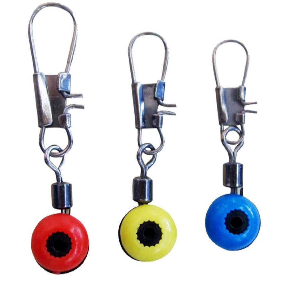 50pcs Fishing Line Slides Hook Shank Clip Connector Swivels