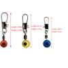 50pcs Fishing Line Slides Hook Shank Clip Connector Swivels view 2
