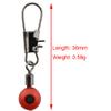 50pcs Fishing Line Slides Hook Shank Clip Connector Swivels view 3