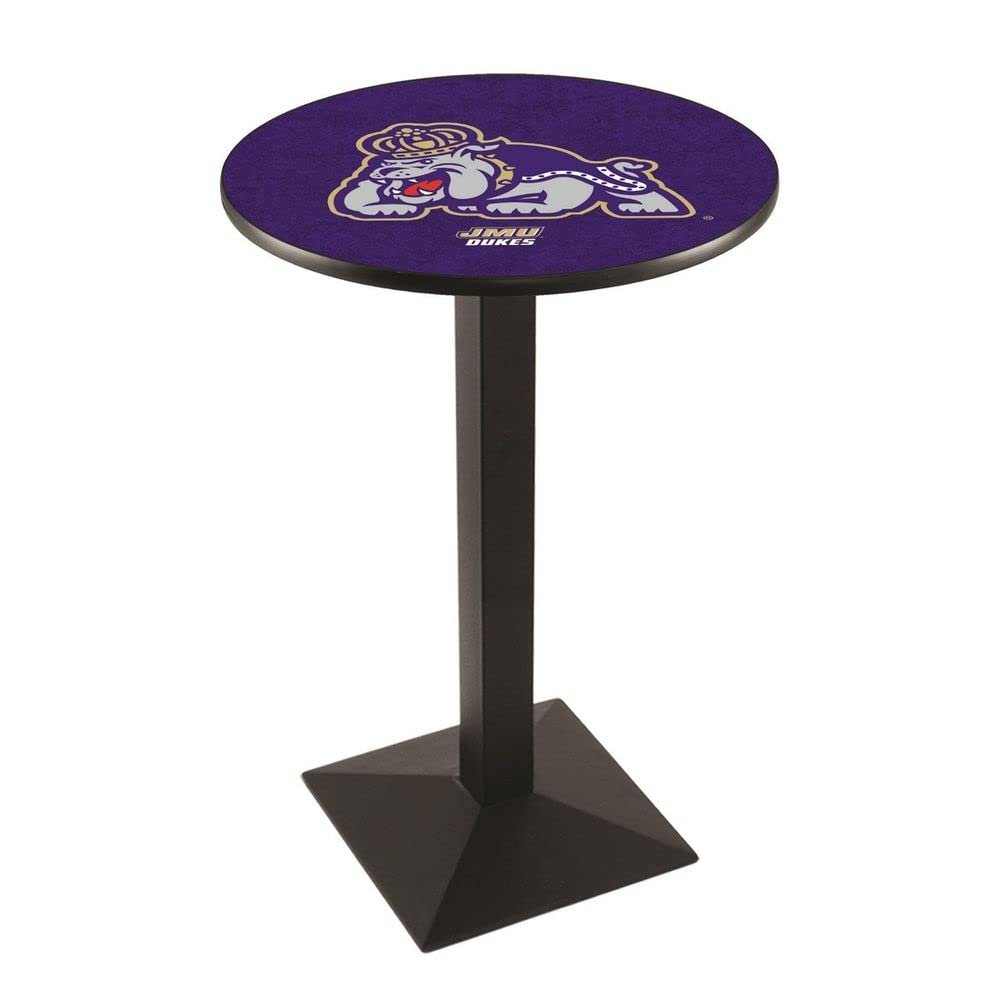 Holland Bar Stool Co. L217-42" Black Wrinkle James Madison Pub Table with 36" Dia. top