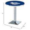 Holland Bar Stool Co. L217-42" Chrome Gonzaga Pub Table with 36" Dia. top view 2