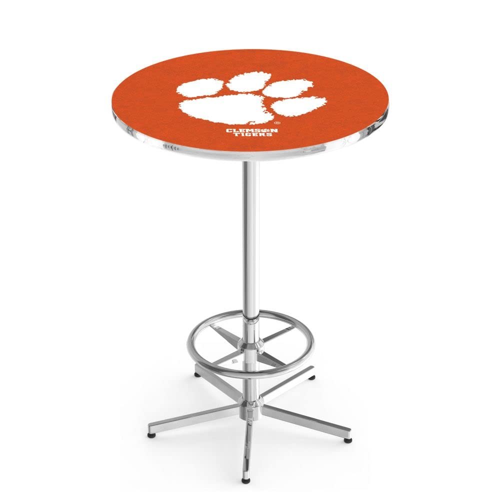 Holland Bar Stool Co. L216-42" Chrome Clemson Pub Table with 36" Dia. top