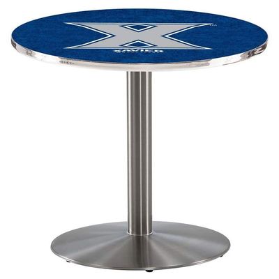 Holland Bar Stool Co. L214-42" Stainless Steel Xavier Pub Table with 36" Dia. top