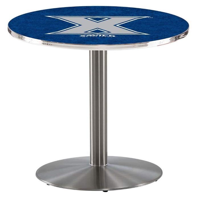 Holland Bar Stool Co. L214-42" Stainless Steel Xavier Pub Table with 36" Dia. top