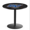 Holland Bar Stool Co. L214-36" Black Wrinkle Grand Valley State Pub Table with 36" Dia. top view 1