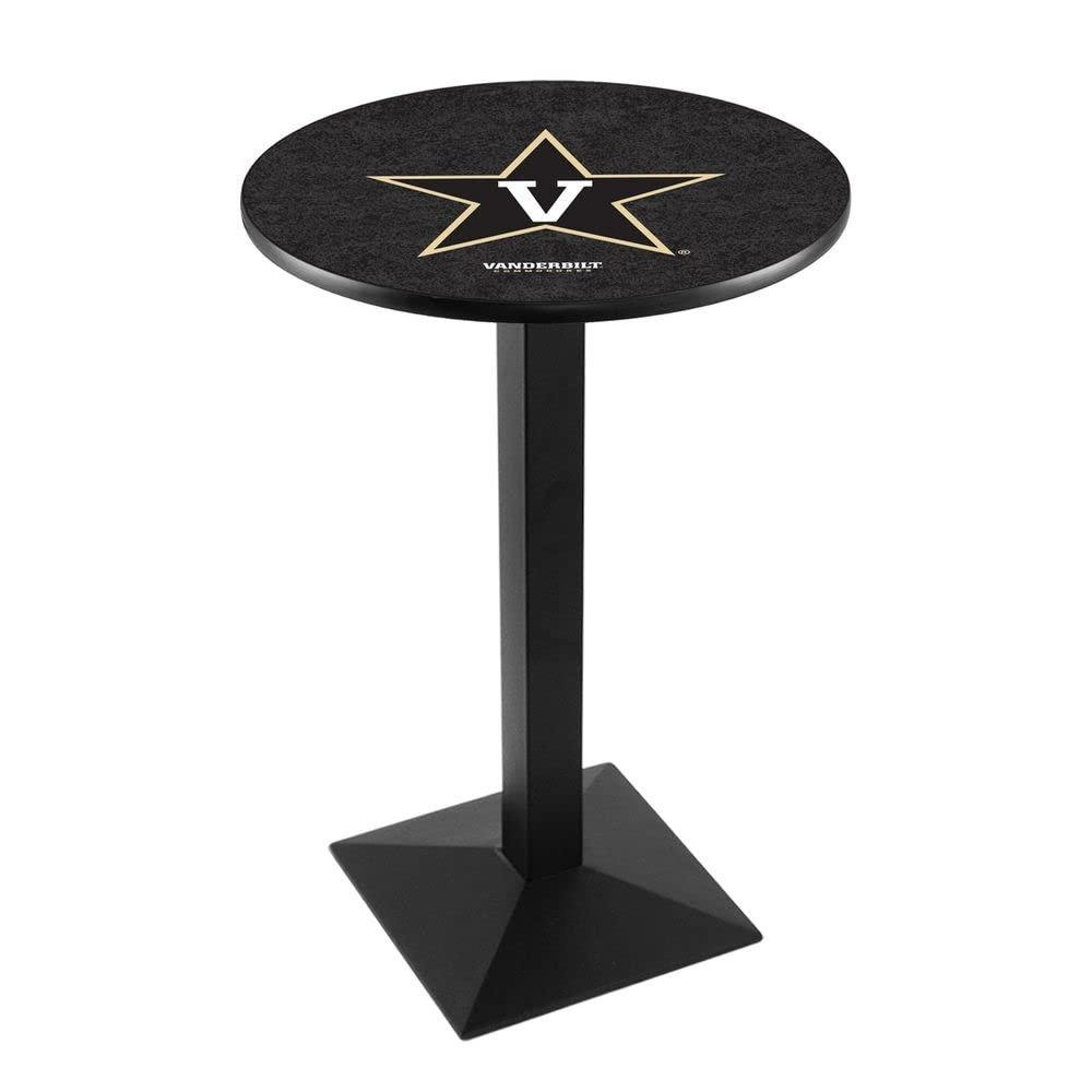 Holland Bar Stool Co. L217-36" Black Wrinkle Vanderbilt Pub Table with 36" Dia. top