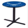 Holland Bar Stool Co. L211-36" Black Wrinkle U.S. Air Force Pub Table with 36" Dia. top view 1