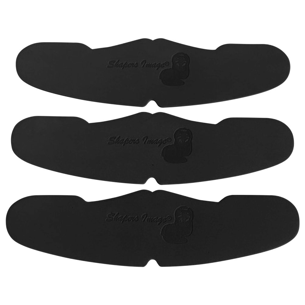 Shapers Image 3 pcs Baseball Crown Shaper Inserts for Low Profile Fitted & Snapback Caps, Washable Reusable Sports Hat Liner Black